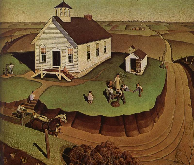 Grant Wood The day of Planting oil painting picture